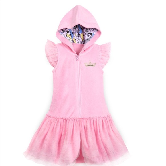 Disney Other - Disney Princess Girl's Pink Hooded Cover-Up Dress 2T NWT